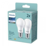 PHILIPS LED 100W A67 E27 Auksti balta 4000K matēta 2 gab spuldze 8720169191730 929002306924
