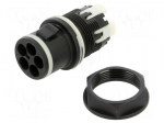 Connector: AC supply | snap-on | male | TH389 | 17.5A | 500V | ways: 4