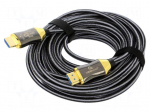 Cable | HDMI plug,both sides | PA | 10m | black | Core: Cu