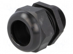 Cable gland | with long thread | M40 | 1.5 | IP68 | polyamide | black