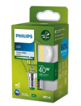 PHILIPS LED stikla 40W P45 E14 4000K caurspīdīga ultra energoefektīva spuldze 8720169310759 929003801301