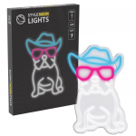 Manta SNL114MT Style Neon Lights BULDOG  WITH GLASSES