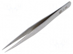 Tweezers | 120mm | for precision works | Blade tip shape: sharp