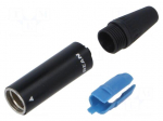 Connector: XLR mini | plug | male | 5A | 500V | PIN: 3 | straight | 24AWG