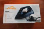 Iron ETA  SALE OUT.  127690000 Kiara Iron, Ceramic, 2200 W, Water tank 220 ml, Black  Iron Kiara 127690000 Cordless Steam Iron, 2200 W, Water tank capacity 220 ml, Continuous steam 40 g/min, Black, DAMAGED PACKAGING