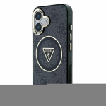 Guess IML 4G Glitter and Triangle Logo MagSafe Protective cover for Apple iPhone 16