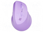 Mouse | CRAKE 2 | violet | USB A | wireless,optical | No.of butt: 6 | 10m