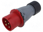 Connector: AC supply 3-phase | plug | male | power supply | 32A | 460V