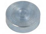 Magnet: permanent | samarium, cobalt | 60N | &Oslash;: 16mm | H: 4.5mm | steel