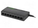 Switch Ethernet | RJ45 socket x8 | PnP,LED status indicator