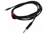 Cable | Jack 3.5mm plug,Jack 6,3mm plug | 5m | black | &Oslash;cable: 6mm