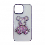 Back panel cover iLike Apple iPhone 11 Silicone Case Print Desire Bear Purple