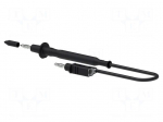 Test lead | 60VDC | 30VAC | 12A | probe tip,banana plug 4mm | Len: 1m