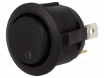 ROCKER | SP3T | Pos: 3 | ON-OFF-ON | 20A/14VDC | black | LED 14VDC,point