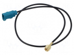 Cable | 500mm | Fakra female,SMA male | straight