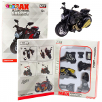 M&auml;nguala | PC | Konsoolid | Tarvikud // M&auml;nguasjad ja m&auml;ngud lastele // Motocykl Do Składania Skręcania Metal 1:14 DIY Czarny Złote Elementy