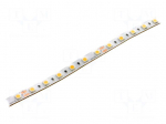 LED tape | white warm | 5050 | LED/m: 60 | 10mm | white PCB | IP44 | 120&deg;
