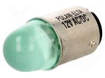LED lamp | green | BA15D | 24VDC | 24VAC