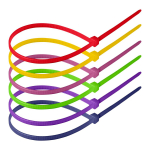 Uued tooted // Zestaw opasek kablowych 4.8x300mm, neonowe, 120 sztuk, W zestawie kolor czerwony, ż&oacute;łty, r&oacute;żowy, zielony, fioletowy, niebieski