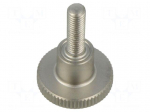 Knob | &Oslash;: 12mm | Ext.thread: M3 | 10mm | H: 7.5mm | knurled