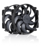 NF-A14x25r G2 PWM Sx2-PP chromax.black - dual fan set, black