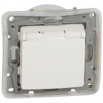 2P+E SCH. SHUTTERS IP44 WHITE