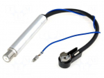 Antenna separator | ISO socket,ISO plug angled | Audi,Seat,VW