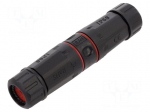 RJ 45 coupler | RJ45 socket,both sides | connection 1: 1 | black