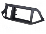 Radio mounting frame | Kia | 2 DIN | black