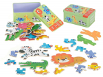 RoGer Safari Animals Puzzle In A Tin 25pcs