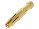Contact | female | CC | copper alloy | gold-plated | 2.5mm2 | 14AWG | 16A