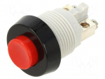 Switch: push-button | Pos: 2 | SPST | 0.7A/250VAC | OFF-(ON) | IP40