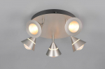 Trio Romeo LED griestu lampa brushed steel  637010507 4017807670431