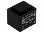 Transformer: encapsulated | 3VA | 230VAC | 15V | 200mA | Mounting: PCB