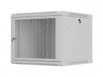 Wall-mounted rack cabinet 19" 9U 600x600 grey perforated door Lanberg (flat pack)