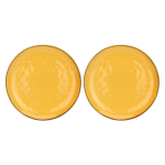 Set of 2 Concerto Ocra Round Platters - Yellow, 32 cm