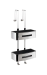POSEIDON SHWR BASKET RECTANG POLISH/BLK