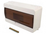 Enclosure: for modular components | IP30 | wall mount | Body: white