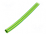 Heat shrink sleeve | flexible | 2: 1 | 9.5mm | L: 10m | yellow-green