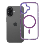 Riff Clear Hybrid Mag Cover back Frame case Apple iPhone 17 Purple