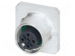 Connector: M12 | socket | PIN: 5 | female | 60V | straight | IP20 | THT | 4A