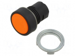 Switch: push-button | 22mm | Stabl.pos: 1 | orange | none | IP65 | flat