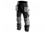 Dungarees | Size: 58,XXL | grey-black | HD | 267g/m2