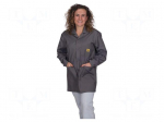 Coat | ESD,unisex | grey | XL | cotton,polyester,conductive fibers