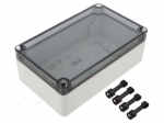 Enclosure: multipurpose | X: 110mm | Y: 180mm | Z: 63mm | TK PC | grey