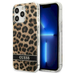 Guess GUHCP13LHSLEOW Hardcase Leopard for iPhone 13 Pro / 13 6,1" / brown