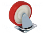 Transport wheel | &Oslash;: 125mm | W: 30mm | H: 156mm | torsional | 150kg