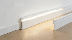 Polystyrene skirting board for LED strip, 2400x100x18mm