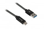 Sharkoon USB 3.1 A-C black / grey 0.5m - Aluminum + Braid