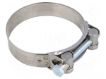 T-bolt clamp | W: 24mm | Clamping: 86&divide;91mm | chrome steel AISI 430